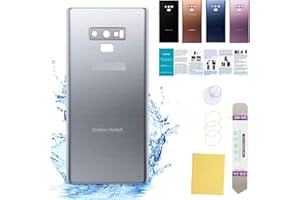 UooFide Compatible for Samsung Galaxy Note 9 Replacement Back Cover Glass 6.4-Inches SM-N960 All Carriers with Installation Manual + Repair Tool Kit (Cloud Silver)