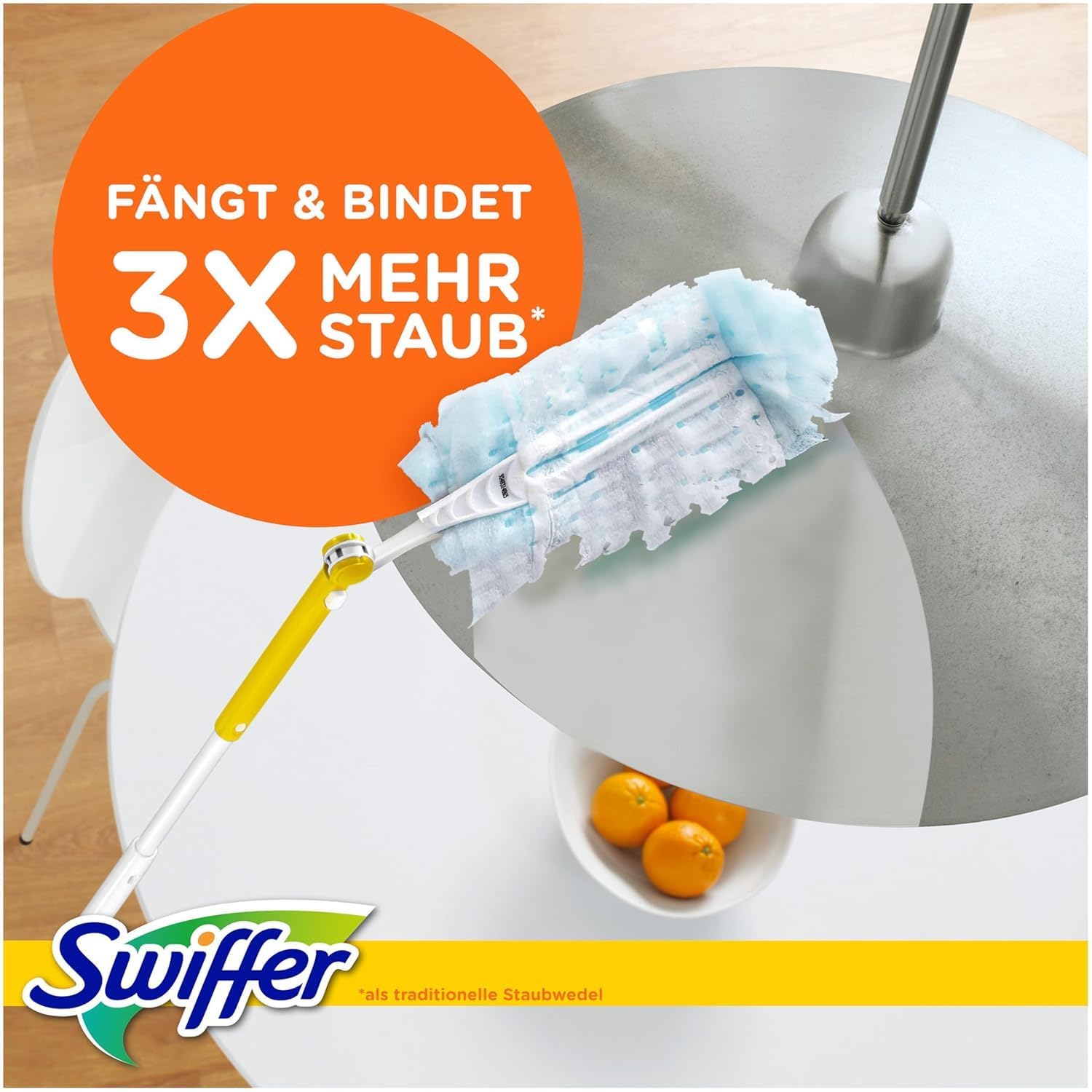 Swiffer Staubmagnet Nachfüllpackung, 25 Tücher (5×5) mit Febreze-Duft, Fängt Und Schließt 3-mal Mehr Staub Und Haare Ein Als Herkömmliche Staubwedel 3