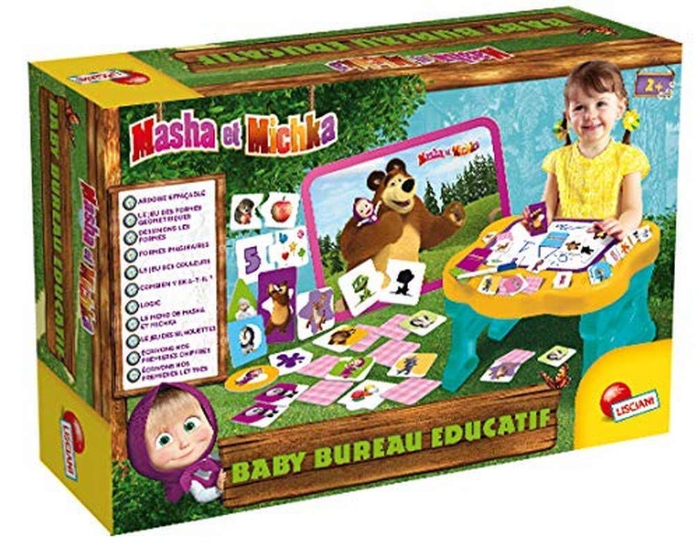 Lisciani FR78042 Masha and Michka Baby Educational Office Games, Multi-Coloured