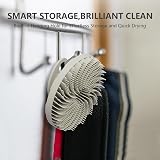 BEAUTAIL Silicone Body Scrubber 2 Pack with No-Slip Handle Black+Starlight view 5