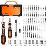 Precision Ratchet Screwdriver Set, JAKEMY 69 in 1 Household Screwdriver Home Repair Tool Kit, Disassemble Magnetic Rotating Ratchet Screwdriver Kit for Furniture/Car/Computer/Electronics Maintenance