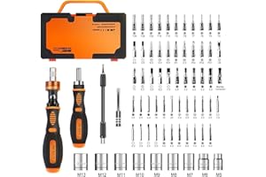 Precision Ratchet Screwdriver Set, JAKEMY 69 in 1 Household Screwdriver Home Repair Tool Kit, Disassemble Magnetic Rotating Ratchet Screwdriver Kit for Furniture/Car/Computer/Electronics Maintenance