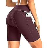 Women's 4D Padded Bike Shorts 5"/7" Riding Underwear Cycling Bicycle Road Biking Cycle Shorts for Women Zipper Pockets