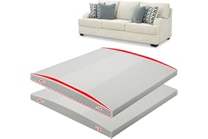 HAVARGO Couch Cushion Support High Density Foam 22"x22" Inch Sofa Couch Supports for Sagging Cushions Light Grey 2Pc