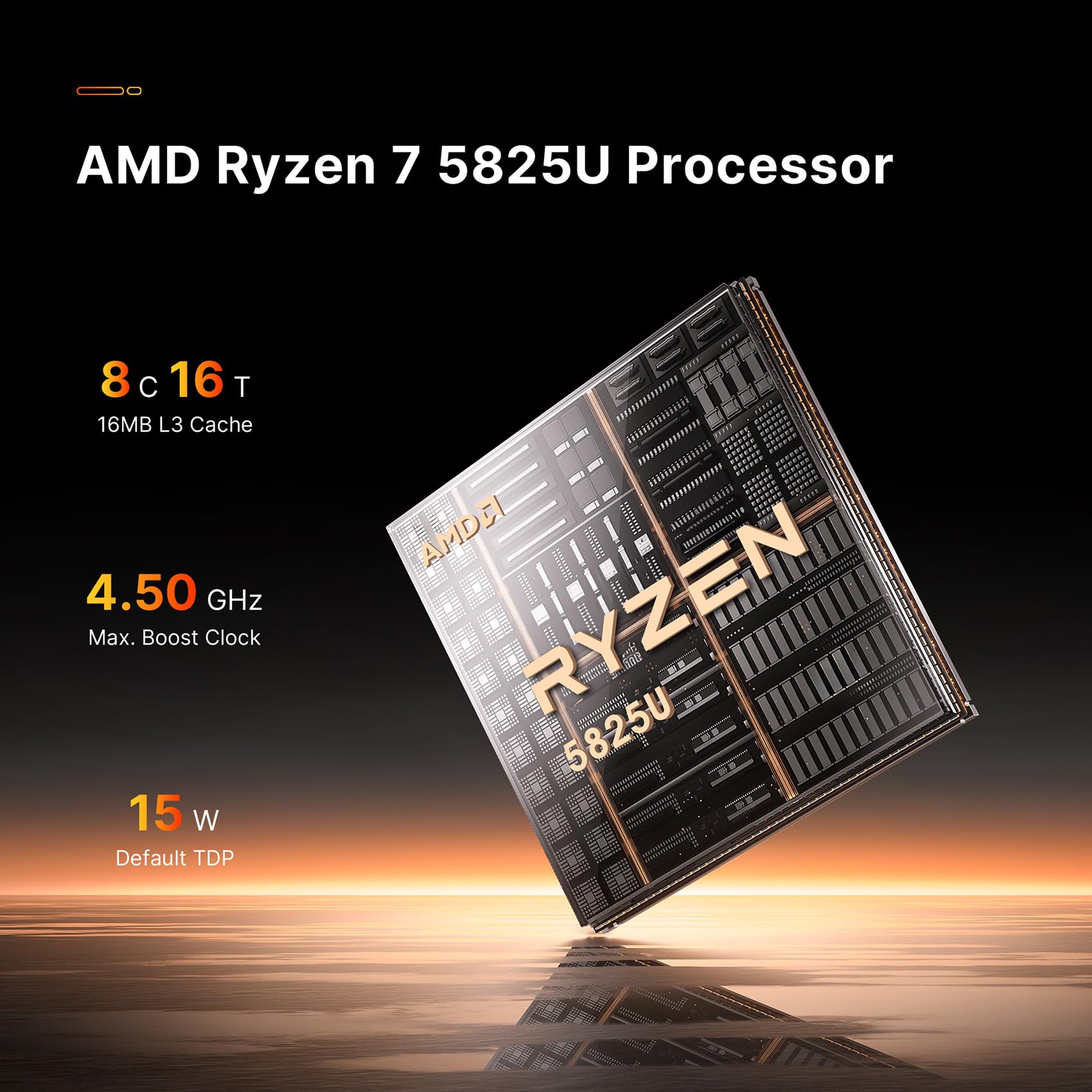 BOSGAME P4 Mini PC, Mini Computers with AMD Ryzen 7 5825U (up to 4.5GHz), 32GB DDR4 1TB PCIe SSD, 4K Triple Display, Dual LAN 2.5G, Wi-Fi 6E/BT5.2, Micro Desktop Computers for Gaming, Office & Design