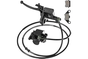 MTATCN Left Hydraulic Brake Master Cylinder Caliper Replacement for Chinese 50cc 70cc 90cc 110cc 125cc 150cc Taotao Sunl ATV Quad