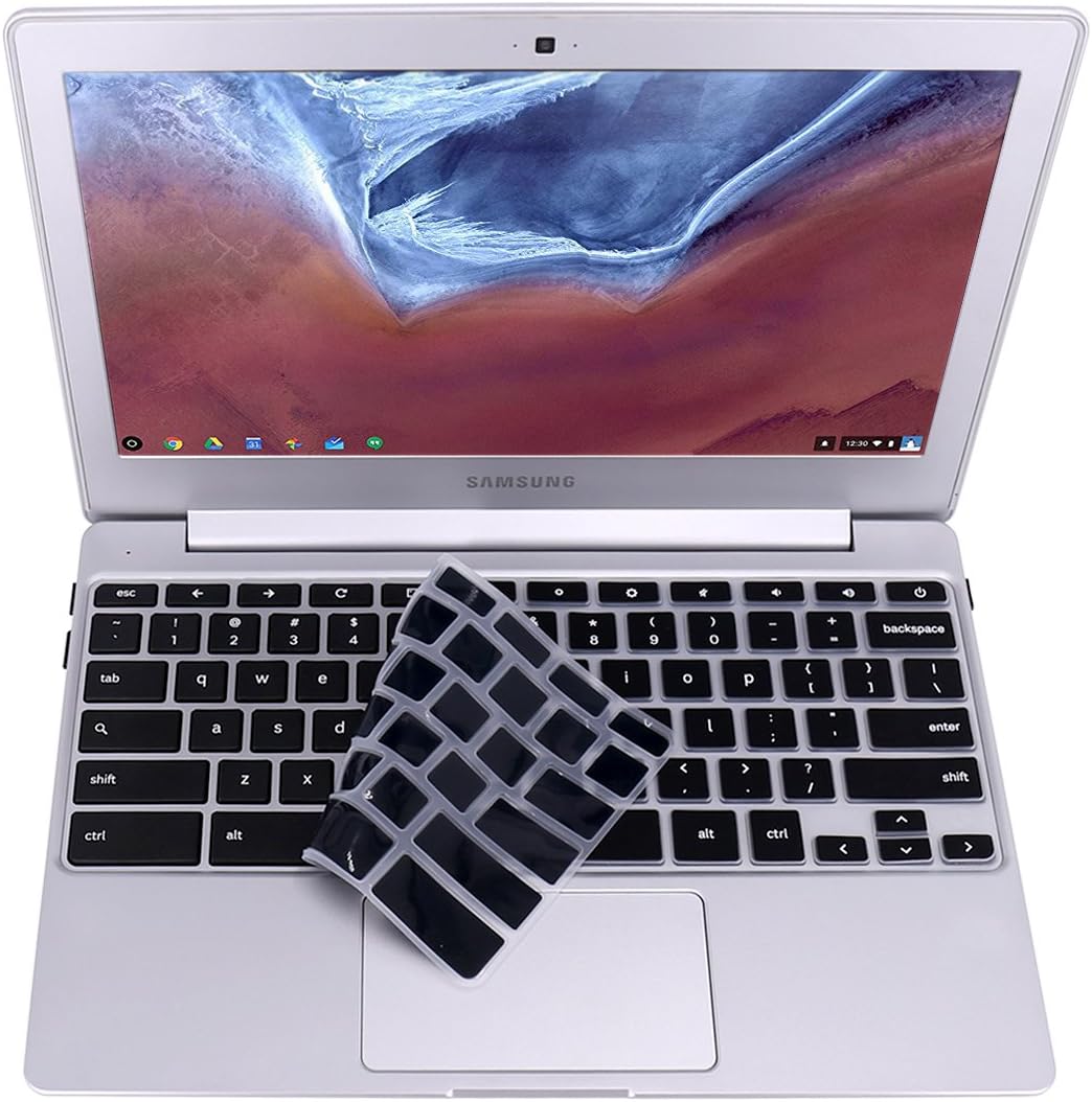FORITO Keyboard Cover Compatible with 2019-2017 12.2” Samsung Chromebook Plus V2 /11.6” 15.6” Samsung Chromebook 4/11.6” Samsung Chromebook 3/11.6" Chromebook 2 XE500C12-Black