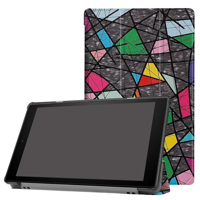 Kindle Fire HD 10 Case 7th Generation,PU Leather SlimFit fold