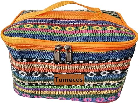 Amazon Tumecos スパイスボックス 多機能キャンプ調味料収納バッグ スパイス ボックス アウトドア q 調味料ケース クッキング 収納バッグ 調味料バッグ 仕切付き オレンジ Tumecos 調味料入れ