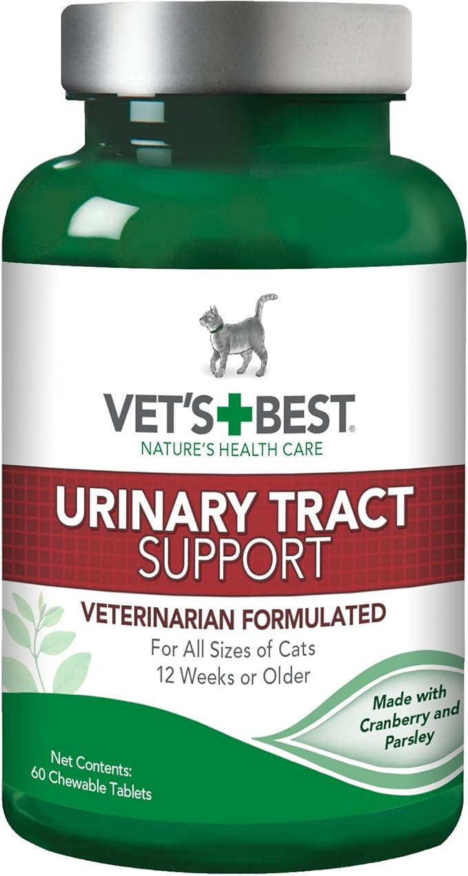Vet's Best Feline Urinary Tract Support Cat Supplements, 60 Chewable Tablets Amazon.ca Pet