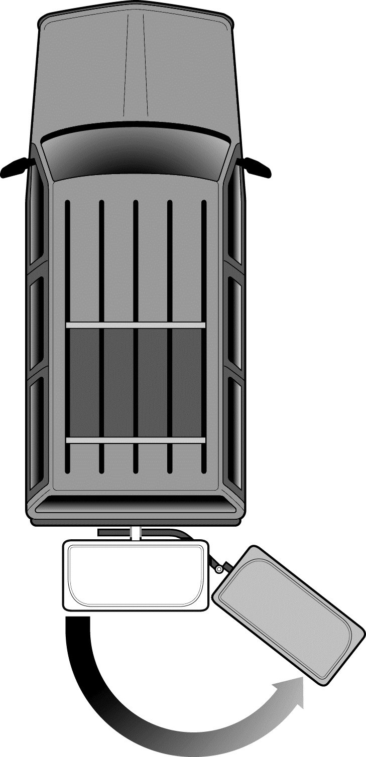 StowAway Standard Cargo Carrier with SwingAway Frame For 2" Hitch