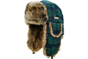 NORTH CLIFF Unisex Winter Trapper Hat Cold Proof Keep Warm Hat with Ear Flaps