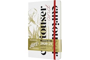 Moleskine Limited Edition Alice in Wonderland 18 Month 2020-2021 Weekly Planner, Hard Cover, Large (5" x 8.25") Curiouser