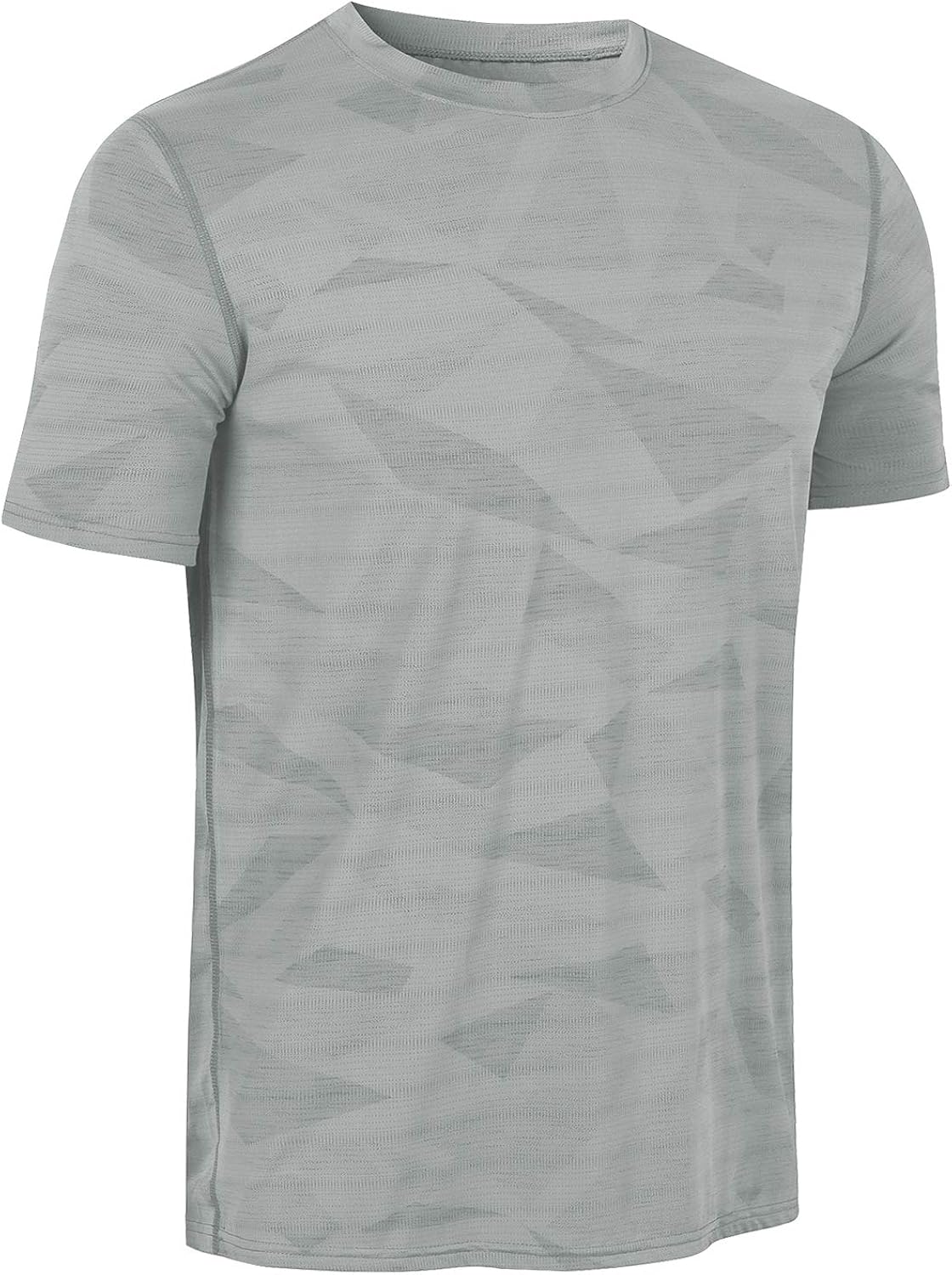Men's Athletic T-Shirts, Cool Dry Fit Short Sleeve Workout Shirts, Crew Neck Sports Gym Running Fitness Tee Tops: Clothing