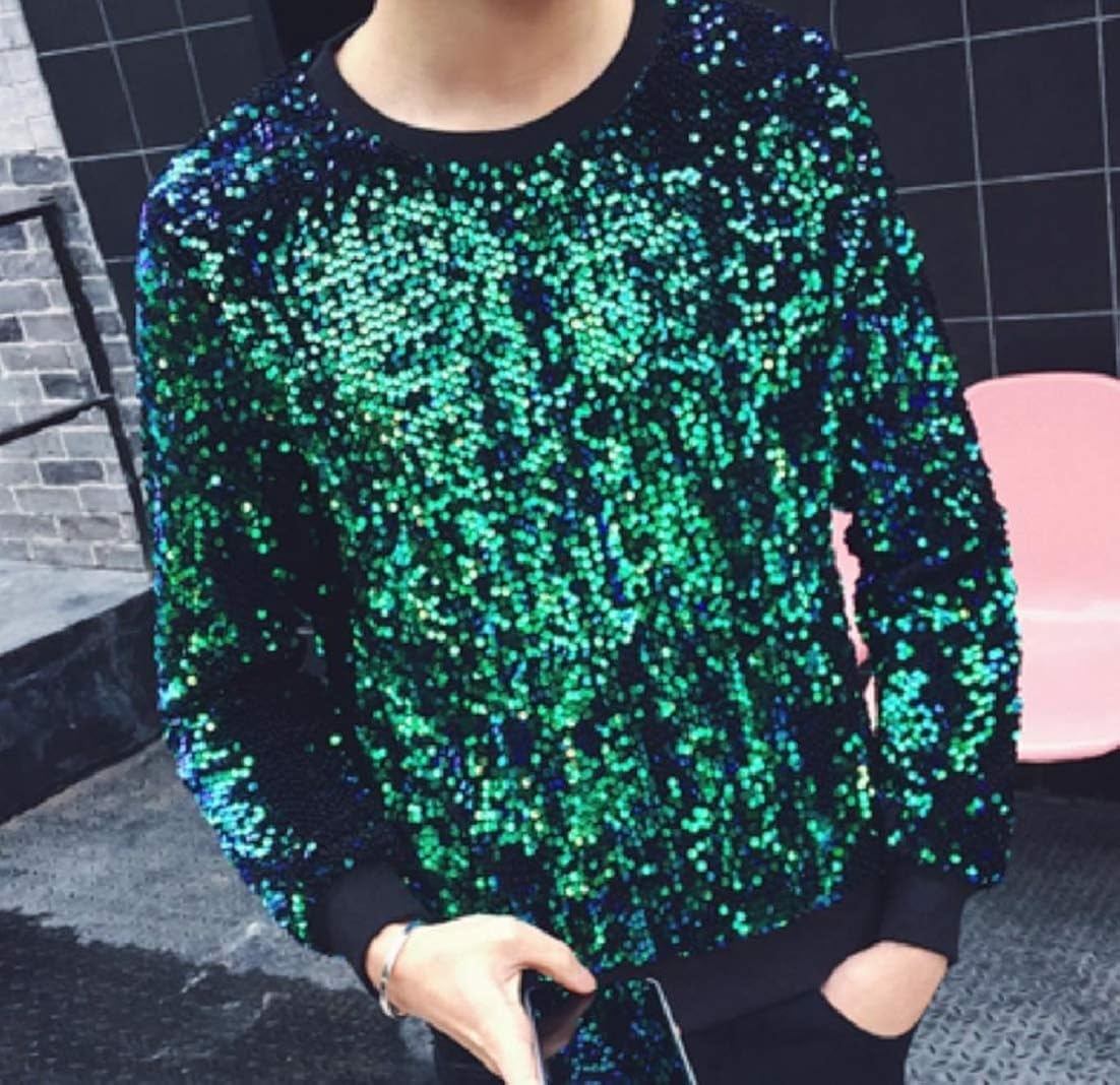 Mens sequin sweatshirt Clearance