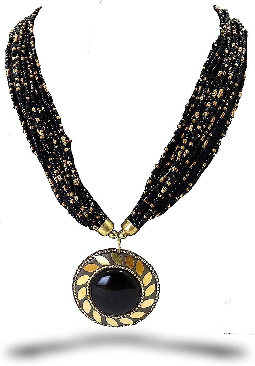 VAGHBHATT Fashion Tibetan Beads Necklace for Women and Girls