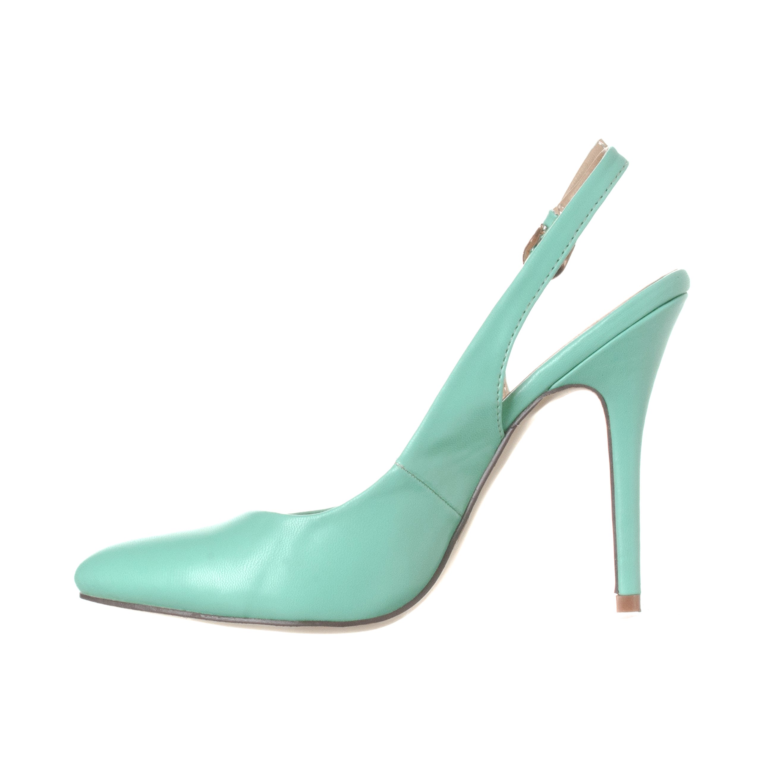 Riverberry Women's Lucy Pointed-Toe, Sling Back Pump Stiletto Heels - Image 3