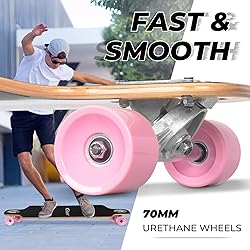 Nattork 42 Inch Cruiser Longboard Skateboard