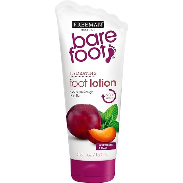 FREEMAN BARE FOOT SMOOTH + NOURISHED SKIN, PEPPERMINT & PLUM 5.30 OZ (PACK OF 2)