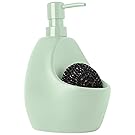 Umbra Joey Kitchen Soap Pump with Scrubby Holder, Mint