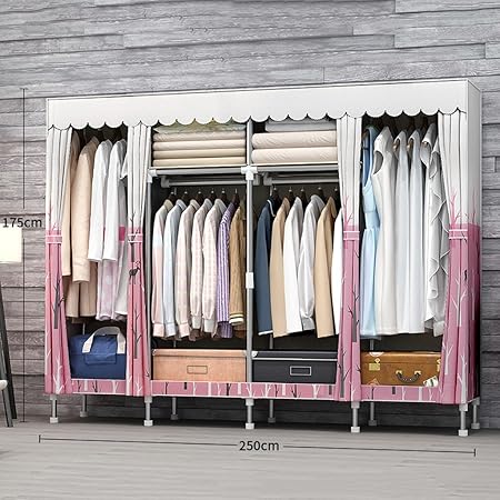 Mmm Simple Household Wardrobe Steel Pipe Reinforced Assembly