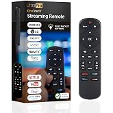 UltraPro OneTouch Backlit Remote Control for Smart TV | Samsung, LG, Sony, Vizio, Roku, Fire TV, Replacement, Black, 83758