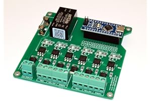 ElectronicNuts Light Signal Controller Compatible with Arduino Sequencer AC Voltage 6 Channel Solid Sate Relay SSR Programmable 100V-240VAC 50HZ-60HZ Crosswalk & Arrows RED Green Yellow Built-in LEDs