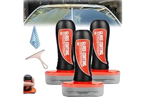 Zmuhyrd Louisx Glass Cleaning Board, Glass Coating for Windshield, Windshield Hydrophobic, Improves Clarity and Visibility for Enhancing The Visual Effects of Automotive Windshields (3pcs)