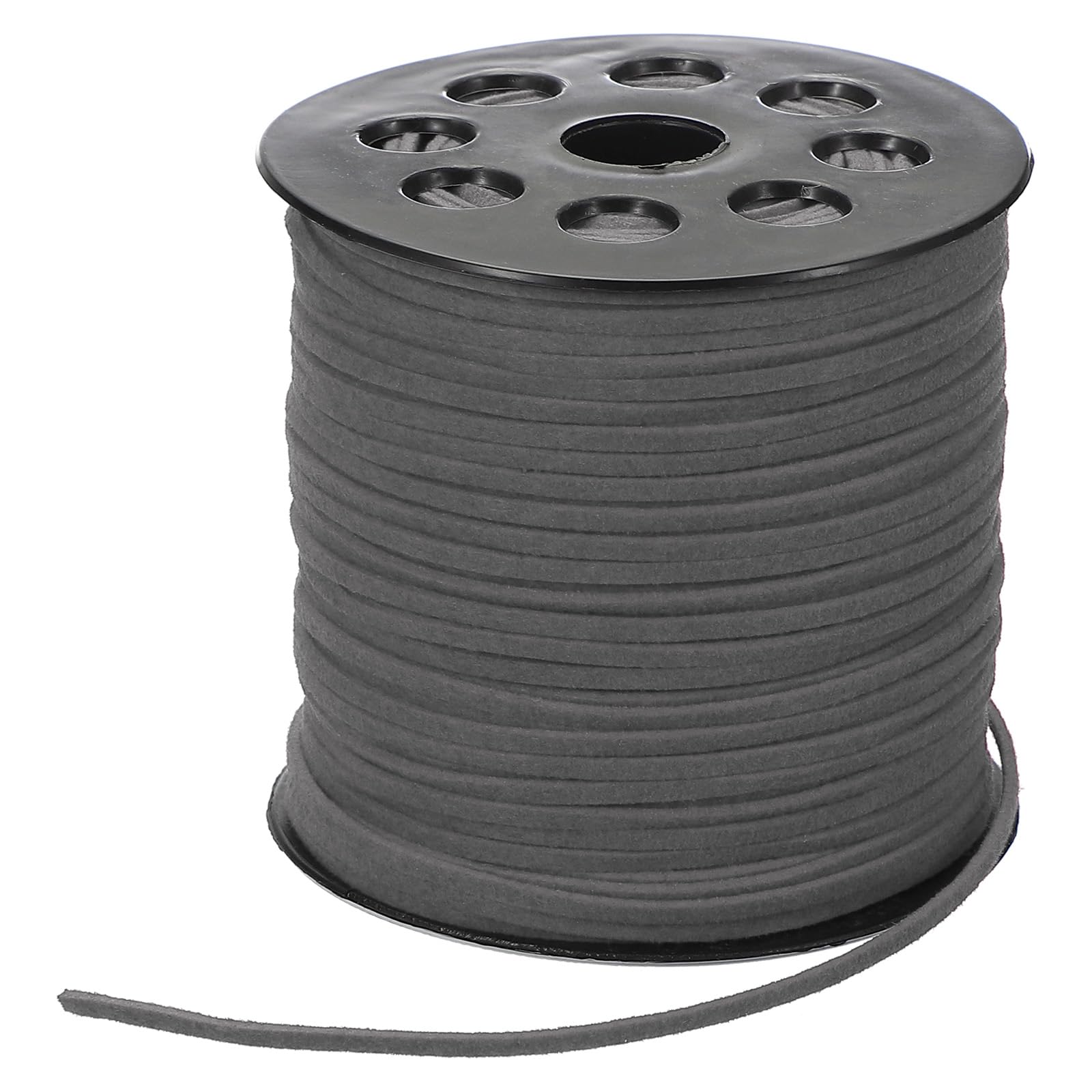 PATIKIL 100 Yards x 2.6mm Faux Suede Leather Cord, Leather Lace String for Bracelet Necklace Beading Making DIY Crafts, Medium Grey