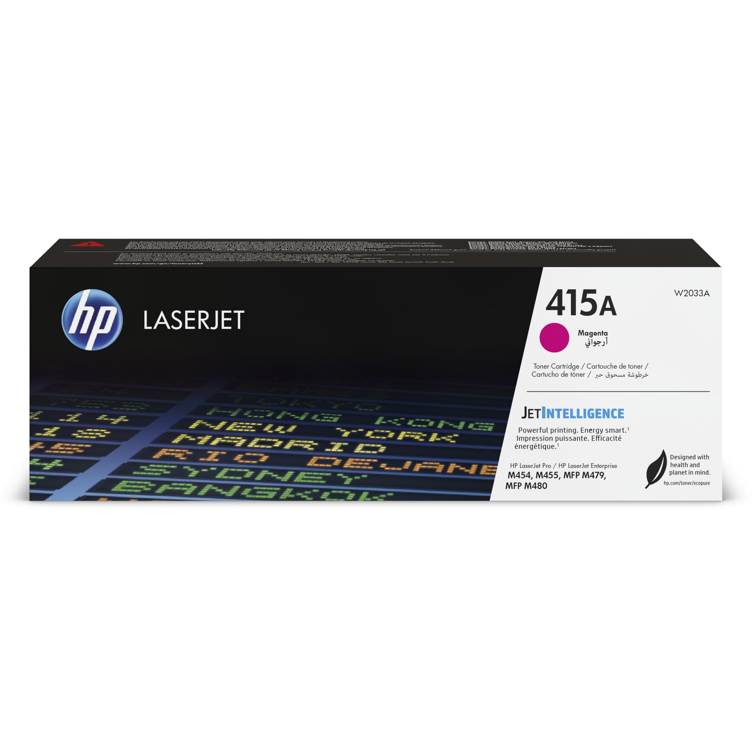 HP W2033A 415A Original LaserJet Toner Cartridge, Magenta, Single Pack, Standard