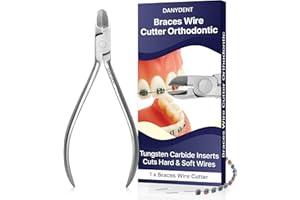 DANYDENT Braces Wire Cutter Plier for Soft & Hard Wire - Easy to Use Stainless Steel Plier