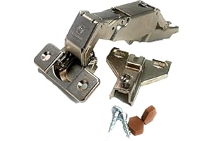 Ferrari America Corporation. 170 Degree Kitchen Door Hinge Kit for New or Replacement Door Hinges: Includes Ferrari Hinge GM9579FE25F or C90300Aggws, Ferrari Hinge Plate. Packs of Two