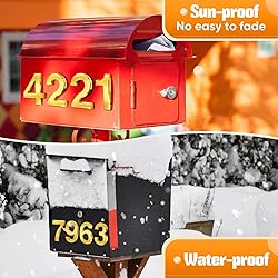 Ranslen 10 Pieces 4 Inch High House Numbers