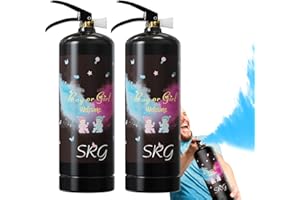 SRG Giant Gender Reveal Fire Extinguisher Color Blaster | 2 Packs Baby Boy Blue Gender Reveal Extinguisher Smoke | Blue Spray