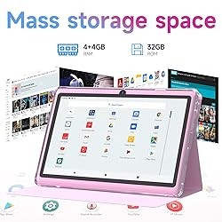 HOTTABLET Tablet 7Inch Android 14.0 with Protective