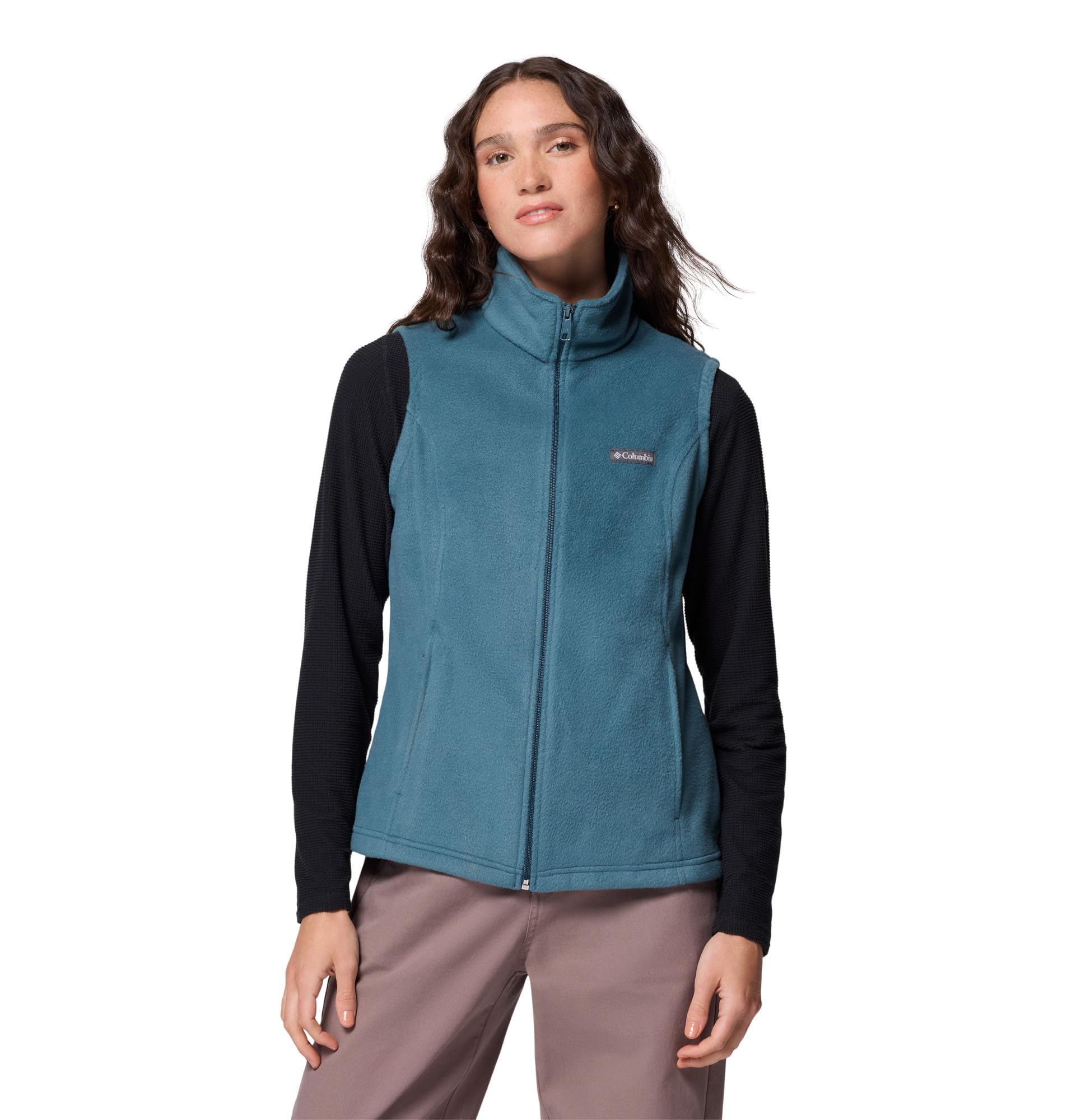Columbia Womens Benton Springs Fleece Vest, Everblue, X-Small Image