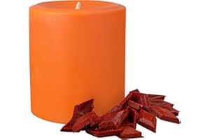 REDDIG-GLO Orange Candle Dye for Candle Making - Made in The USA - Easy to Use - Highly Concentrated - Candle Making Supplies for Soy or Paraffin Wax - Great Choice for Any Candle Maker - 25 Dye Chips