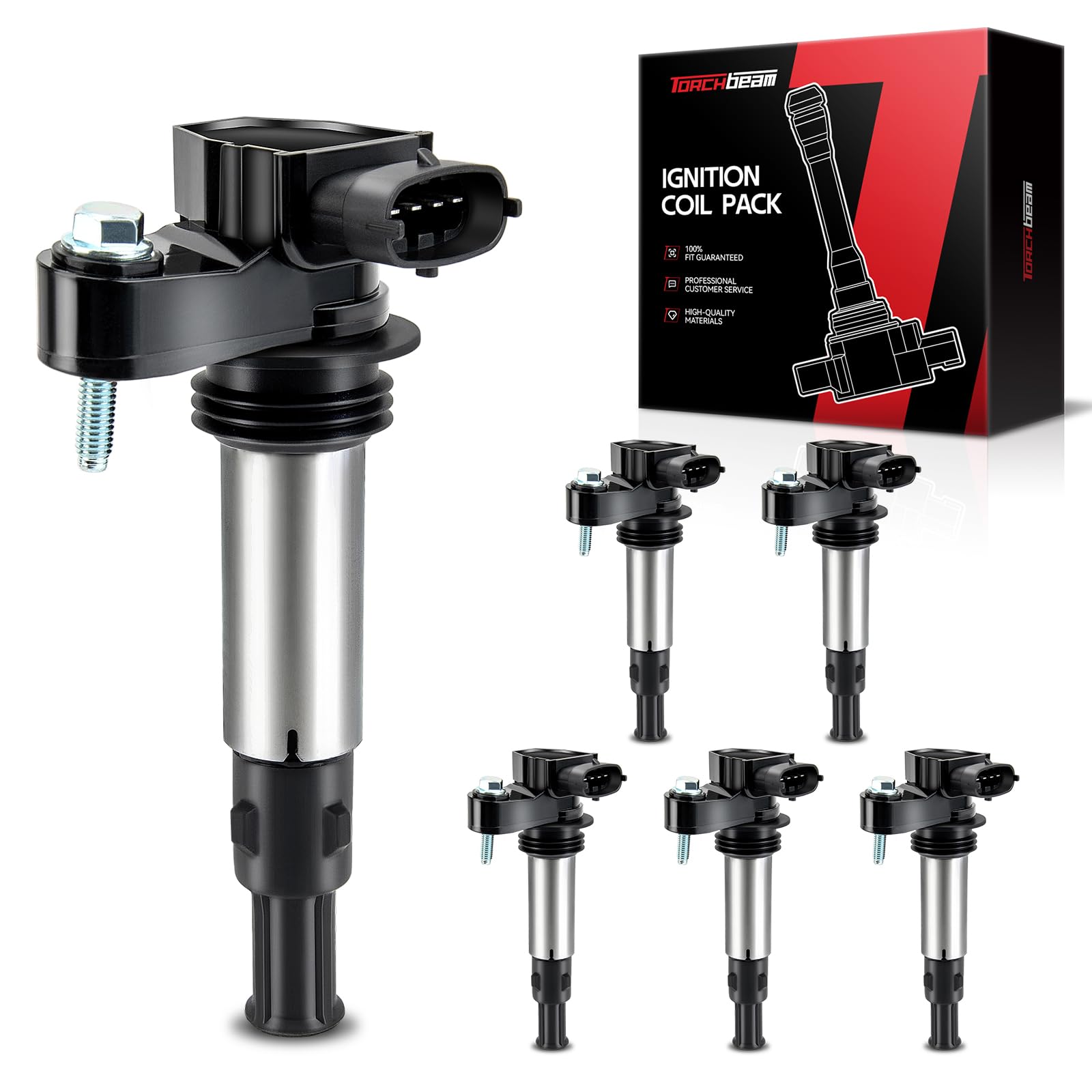 Torchbeam 6 Packs Ignition Coil UF375 Fit for CTS