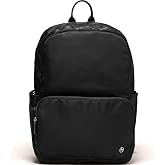 Pander 22L Casual Daypack Everyday Backpack with Luggage Sleeve Smooth Webbing Handle Professional Commuter School Bag, Black