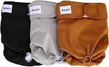 Avont 3 Pack Reusable Dog Diapers Large Washable Eco-Friendly F Females