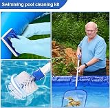 LATERN 150cm Hot Tub Cleaning Kit Telescopic Pole Fine Mesh Skimmer Brush Set view 6
