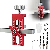 Cabinet Door Mounting Jig, 2-in-1 Aluminium Alloy Cabinet Door Installation Positioner, Hinge Installation Jig for Base Cabin