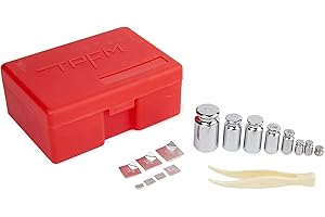 Truweigh Calibration Weight 16 Piece Kit - OIML Class M1 - High Precision Grade - (Red) - Calibration Weight Kit - Calibration Kit for Digital Scale - Weight Set for Digital Scale gram
