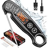 Digital Meat Thermometer, Umedo Instant Read Food Thermometer Rechargeable with Backlight & Auto On/Off, Waterproof Cooking T