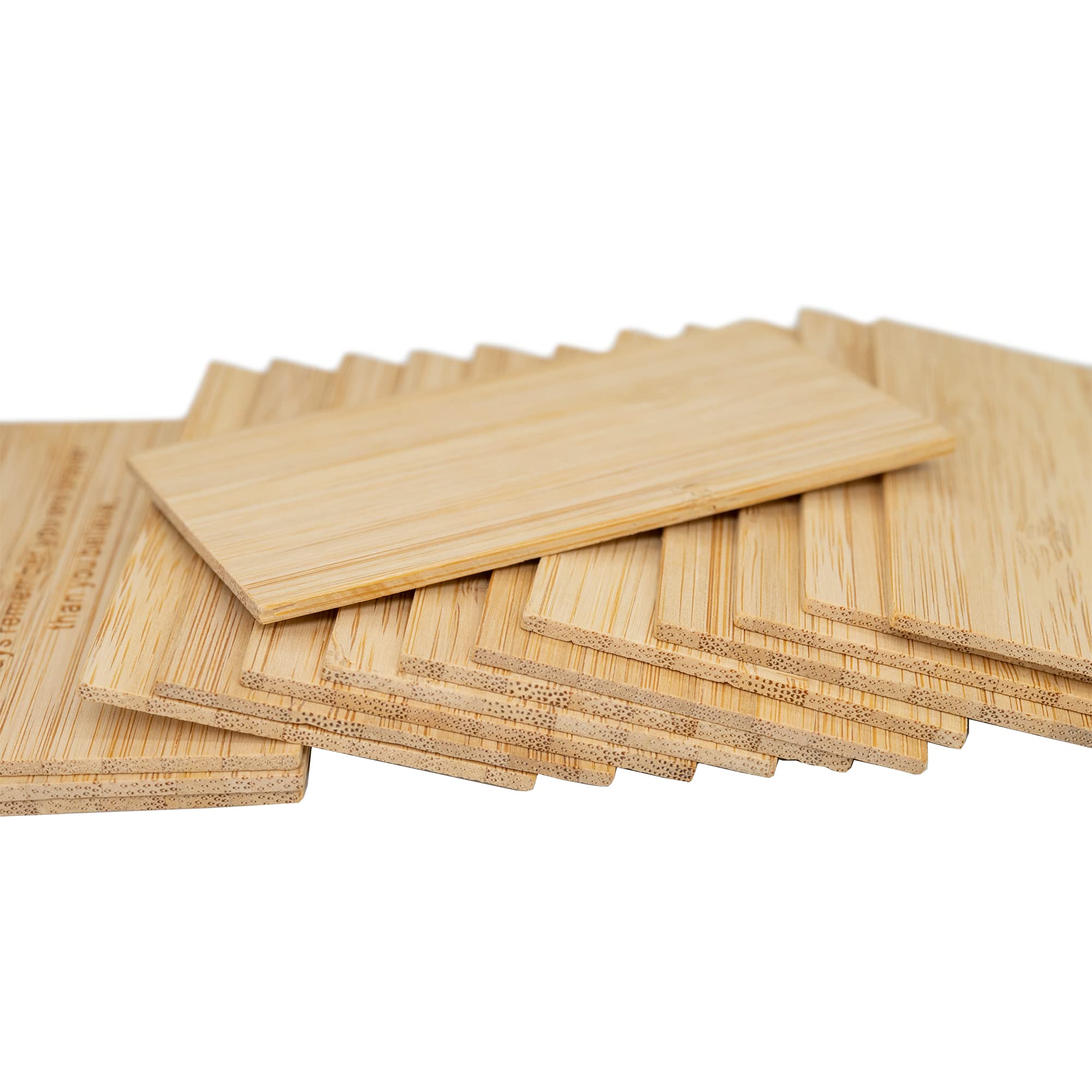 Bamboo Engraving Blanks Rectangle Bamboo Blanks 20 Pcs