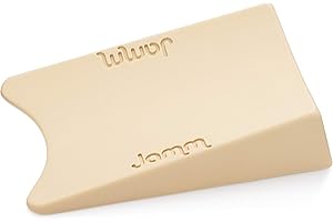 Jamm Door Stopper | Door Stop Wedge Holds Doors Open in Both Directions | Premium Non Rubber Non Slip Hardware | Standard Size | Honey Beige - 1 Pack