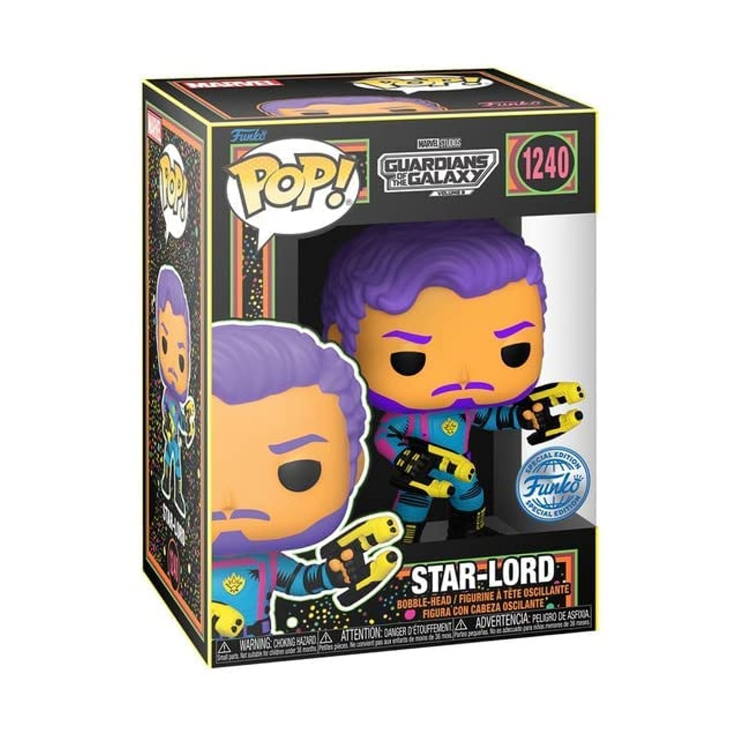 Funko POP! Blacklight Star-Lord Marvel Guardians of The Galaxy Vol. 3 Exclusive