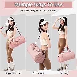 Gym Bag for Women,Sports Bag with Shoes Compartment