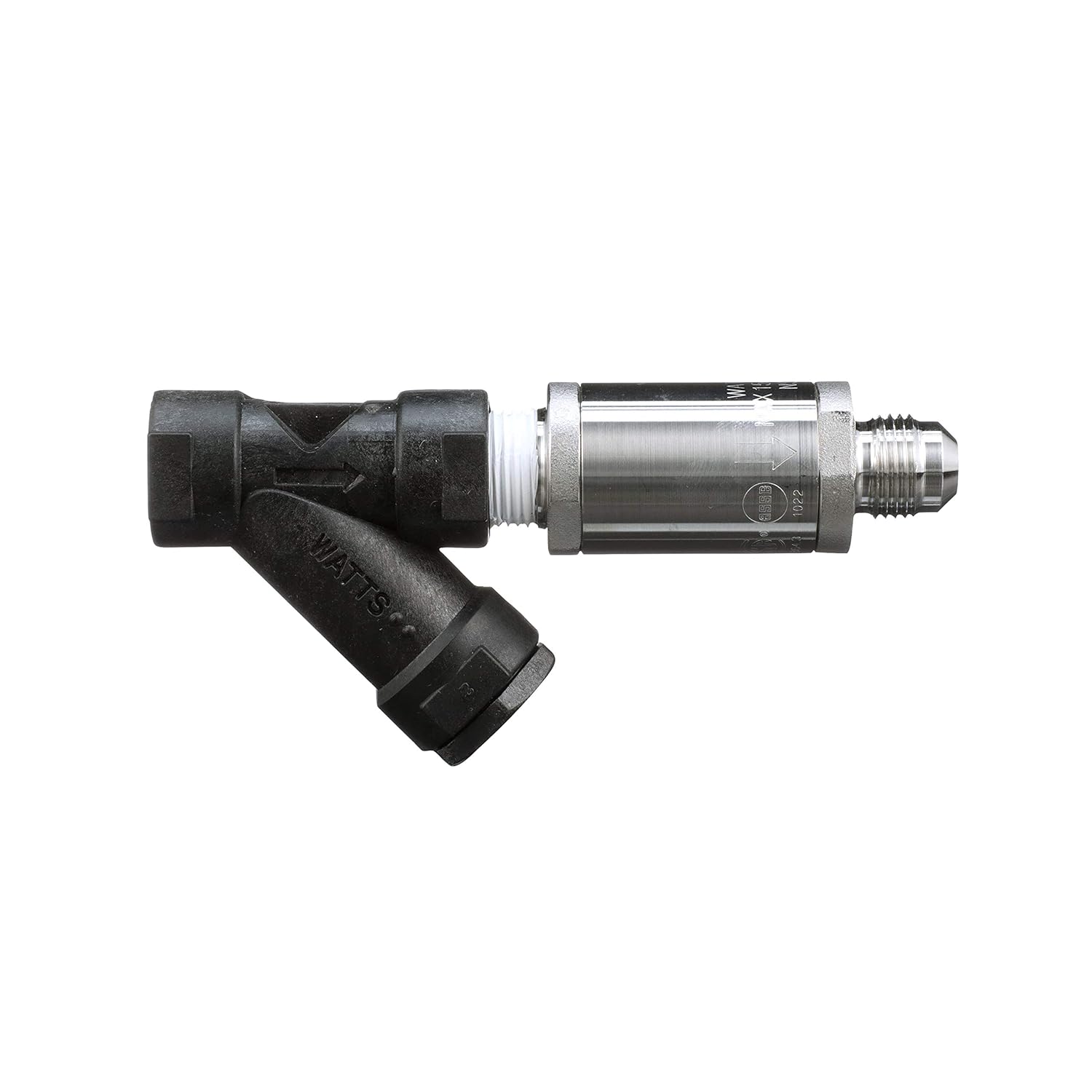 Watts SD-3-MF 3/8 3/8 in Dual Check Valve, Atmospheric Vent, Wye Pattern Strainer, SAE Male Flare Outlet Connection