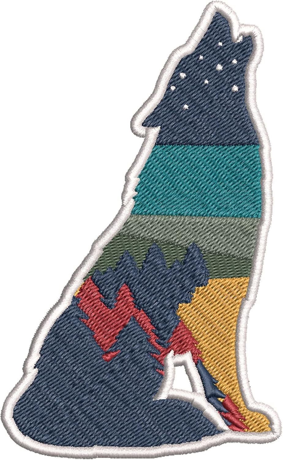 Mixed Media - Howling Wolf Stars Patch 5